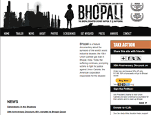 Tablet Screenshot of bhopalithemovie.com